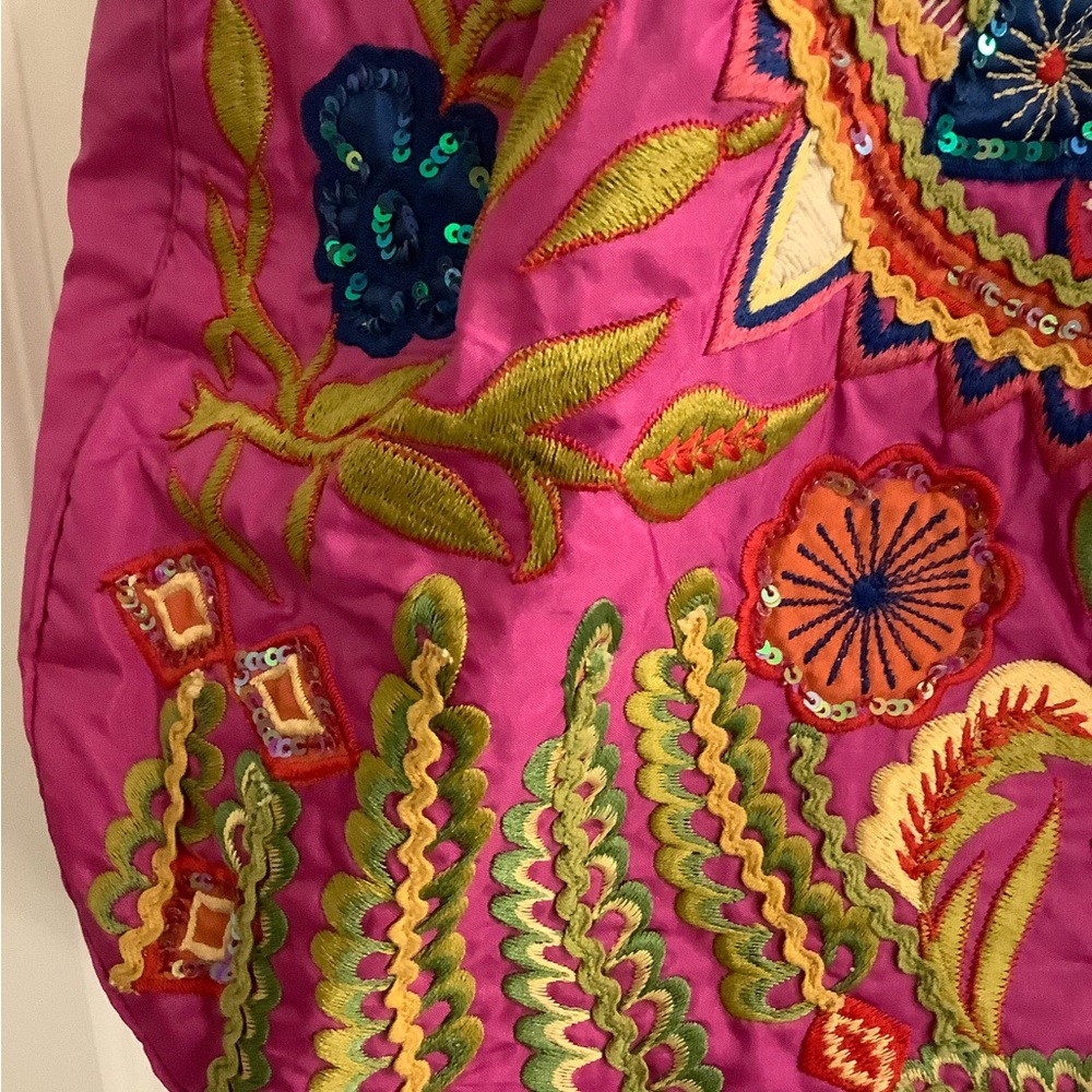 Moyna embroidered boho tote purse from NANTUCKET - Picture 3 of 14